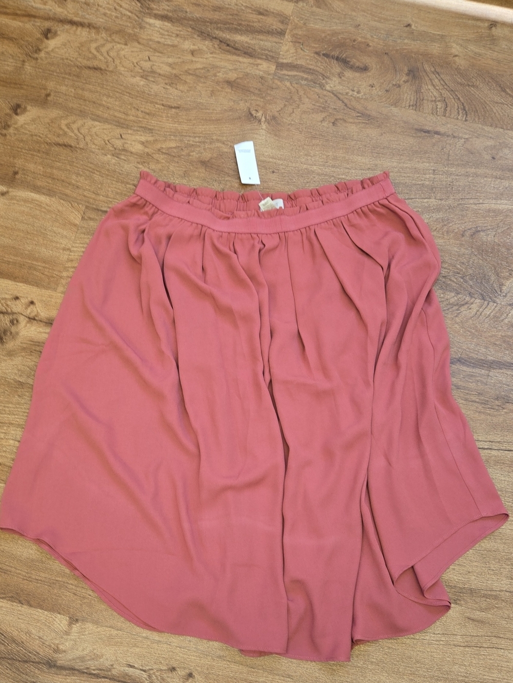 LOFT Dusty Rose Pink Pleated Circle Skirt
